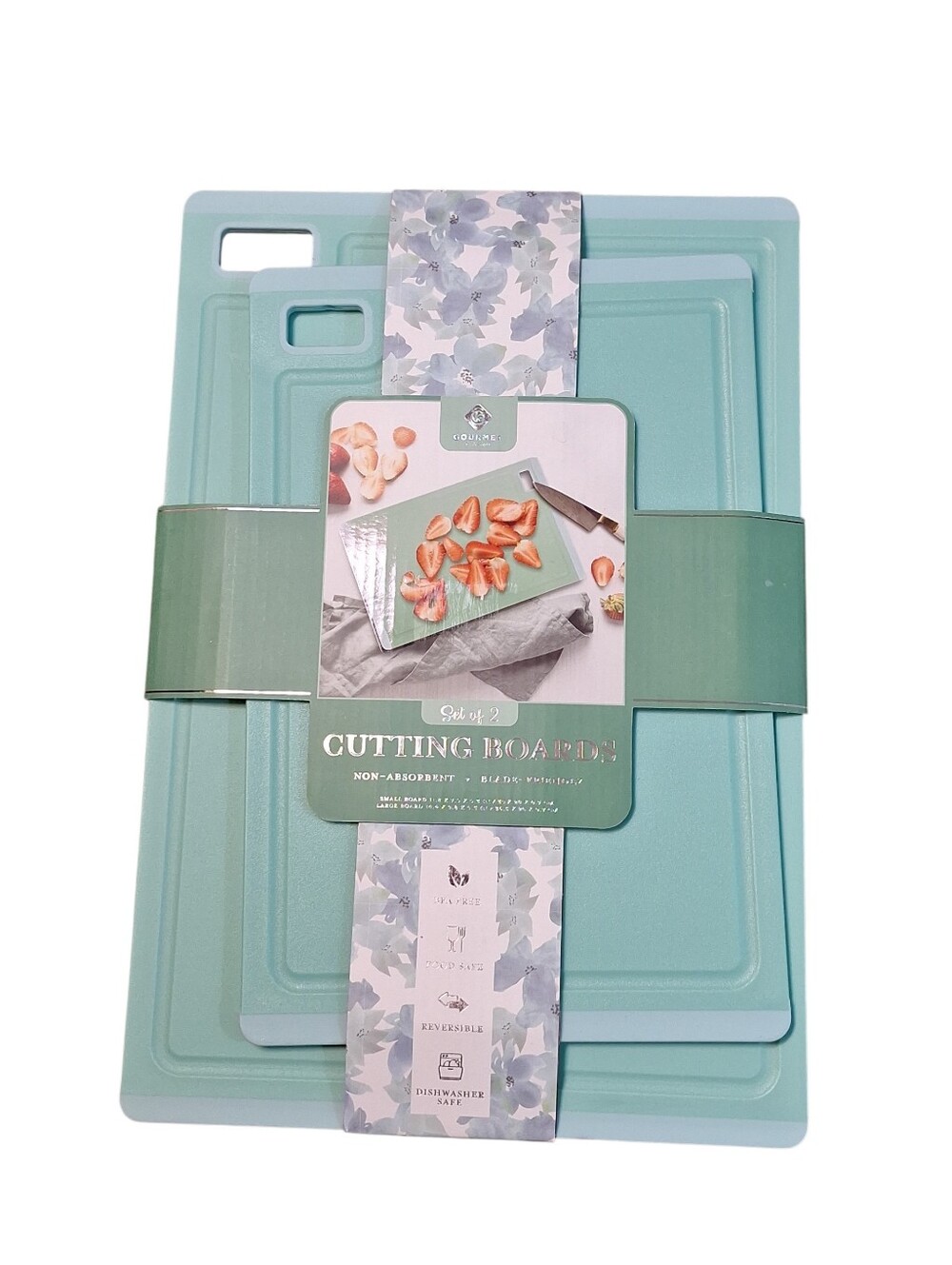 NWT Gourmet Kitchen Cutting Boards Set Of 2